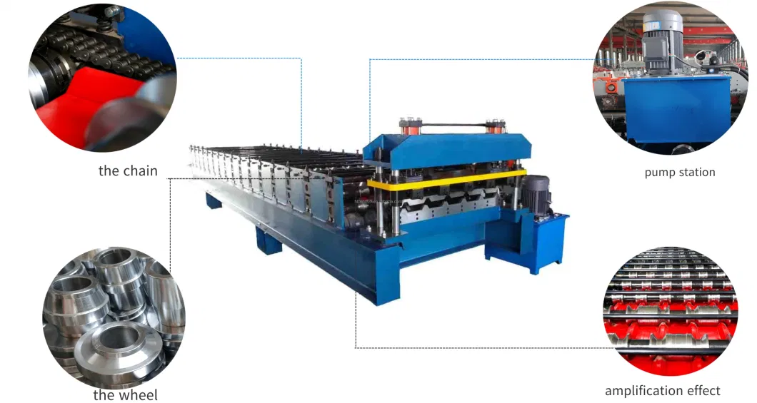 Zk-836/850/988 Ibr and Corrugated Roof and Wall Panel Roll Forming Corrugated Making Machine